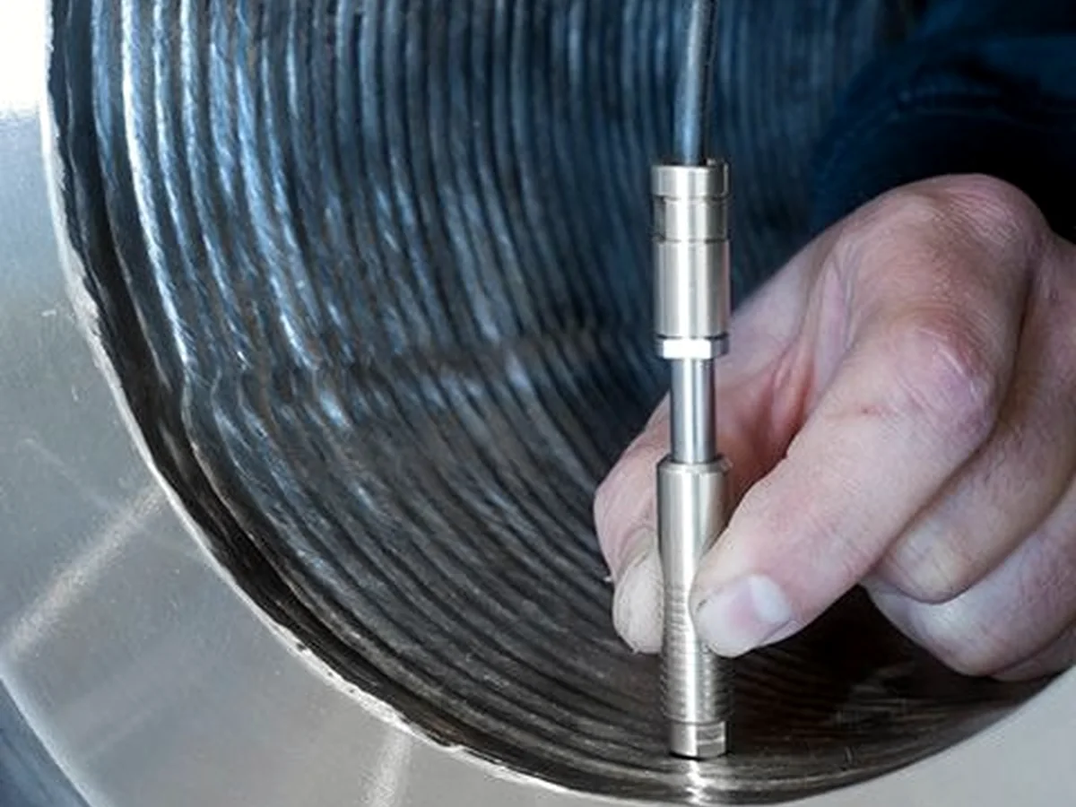 Dimensional inspection of machined flange bore
